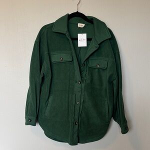BiBi NWT Green Fleece Jacket